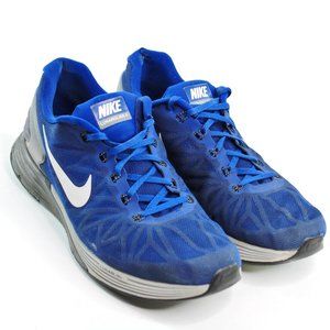 Nike Lunarglide 6 Men's Size 11 Blue Gray Running Sneaker Shoes - 654433-420 EUC